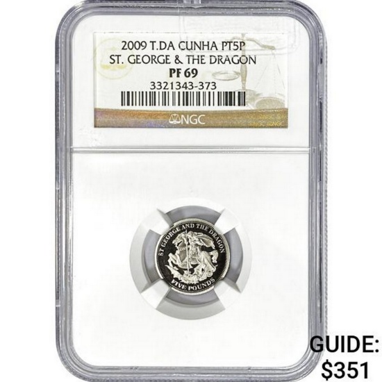 2009 T. da Cunha 5P St. George NGC PF69