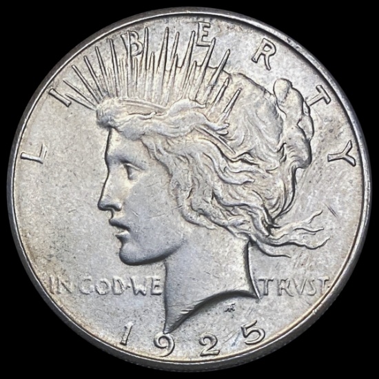 1925-S Silver Peace Dollar CLOSELY UNCIRCULATED