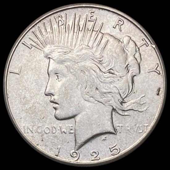 1925-S Silver Peace Dollar CLOSELY UNCIRCULATED