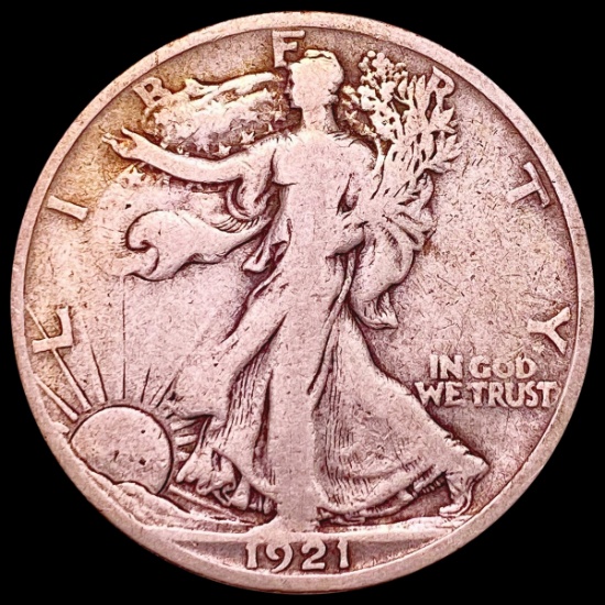 1921-S Walking Liberty Half Dollar NICELY CIRCULATED