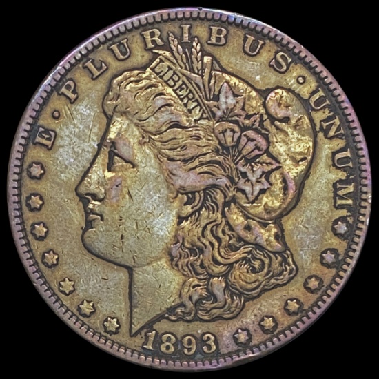 1893 Morgan Silver Dollar NEARLY UNCIRCULATED