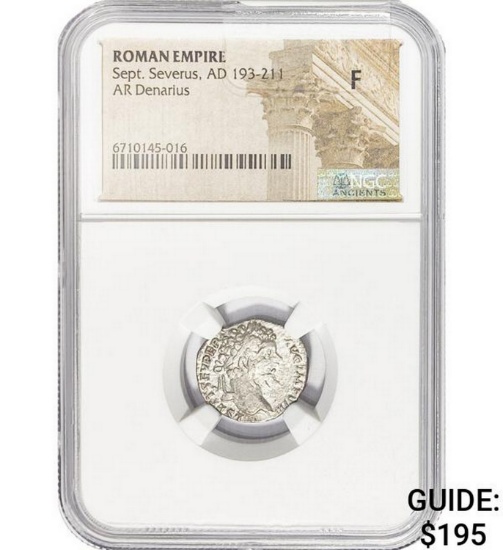 Roman Sept. Severus, AD 193-211 Silver Denarius