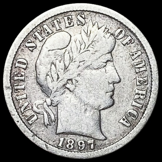 1897-S Barber Dime LIGHTLY CIRCULATED