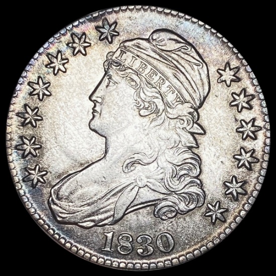 1830 Capped Bust Half Dollar CLOSELY UNCIRCULATED