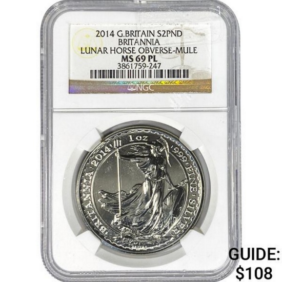 2014 G.Britain S2PND Britannia NGC MS69
