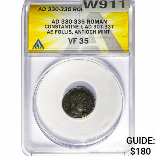 Roman Constantine, I AD 307-337 Bronze Follis