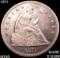 1871 Seated Liberty Dollar CHOICE BU