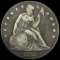 1843 Seated Liberty Half Dollar LIGHTLY CIRCULATED