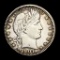 CLOSELY UNCIRCULATED 1901-O Silver Barber Quarter