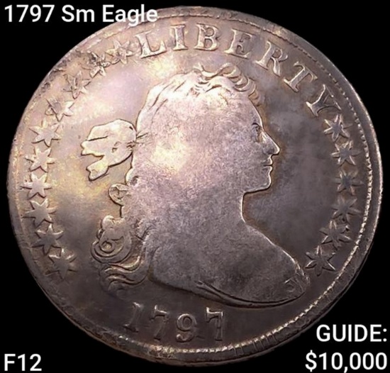 1797 Sm Eagle Draped Bust Dollar NICELY CIRCULATED