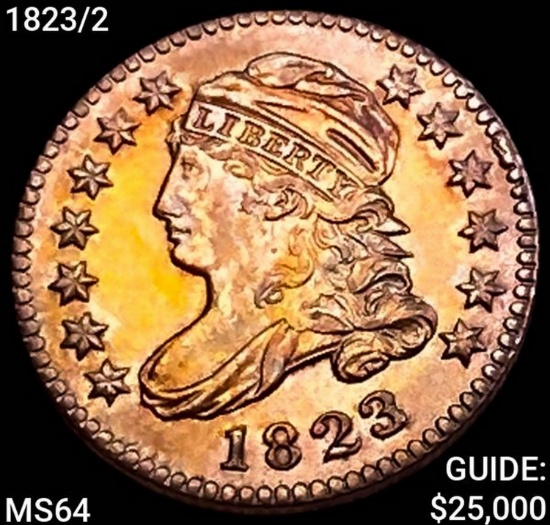 1823/2 Capped Bust Dime CHOICE BU