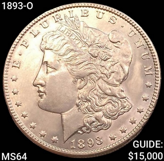 1893-O Morgan Silver Dollar CHOICE BU