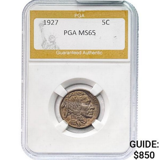 1927 Buffalo Nickel PGA MS65