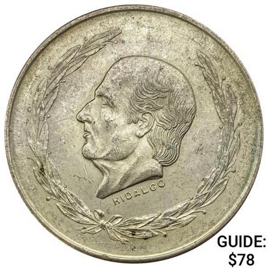 1953 Mexico Silver 5 Pesos UNCIRCULATED