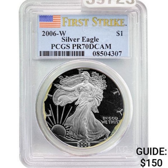 2006-W Silver Eagle PCGS PR70DCAM