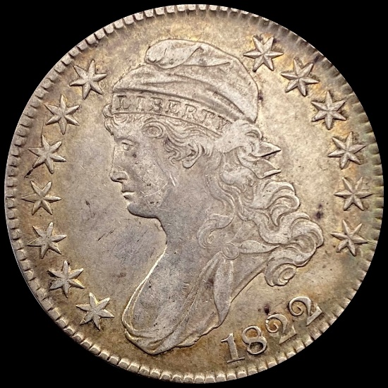 1822 Capped Bust Half Dollar NEARLY UNCIRCULATED