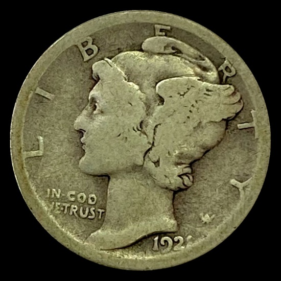 1924-S Silver Mercury Dime NICELY CIRCULATED