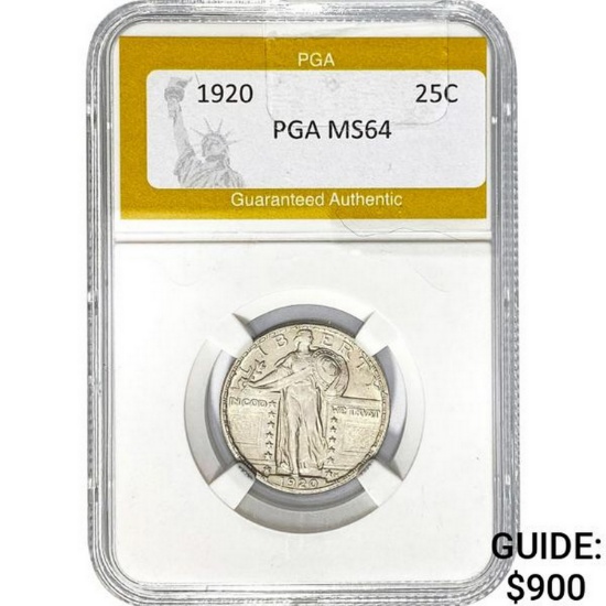 1920 Standing Liberty Quarter PGA MS64