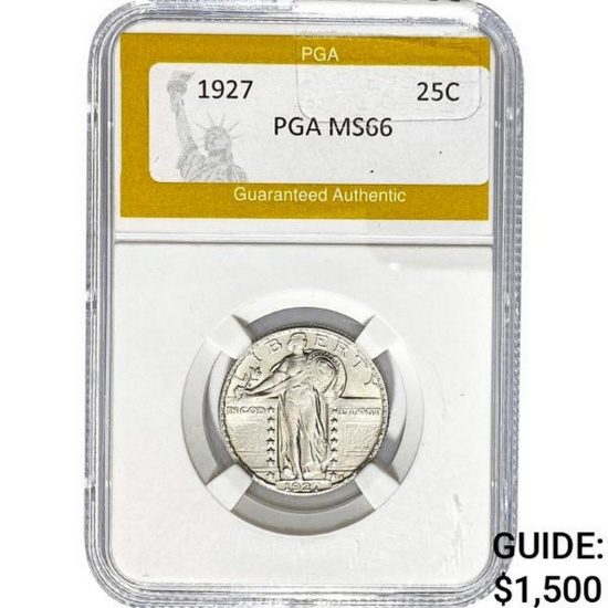 1927 Standing Liberty Quarter PGA MS66