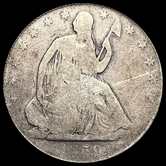 1858-O Silver Seated Liberty Half Dollar NICELY CIRCULATED