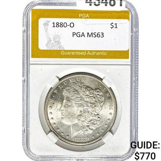1880-O Morgan Dollar PGA MS63