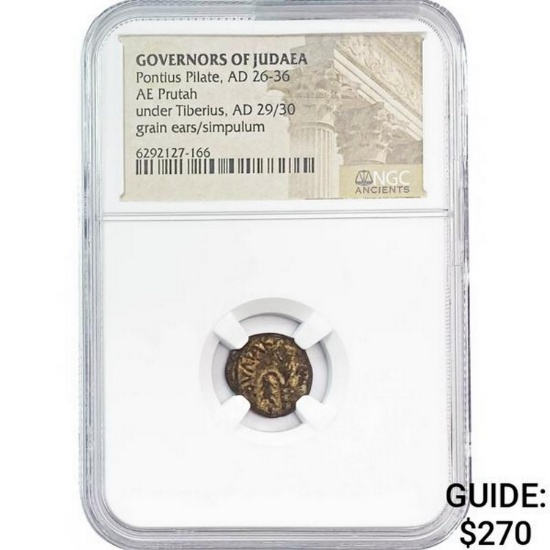 Judaea Pontius Pilate, AD 26-36 Bronze Prutah