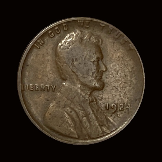 1924 Lincoln Wheat Cent LIGHTLY CIRCULATED