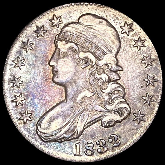 CLOSELY UNCIRCULATED 1832 Capped Bust Half Dollar