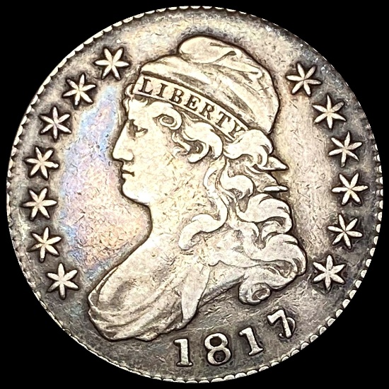 LIGHTLY CIRCULATED 1817 Capped Bust Half Dollar