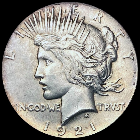 CHOICE AU 1921 Silver Peace Dollar