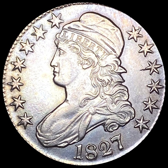 UNCIRCULATED 1827 Capped Bust Half Dollar