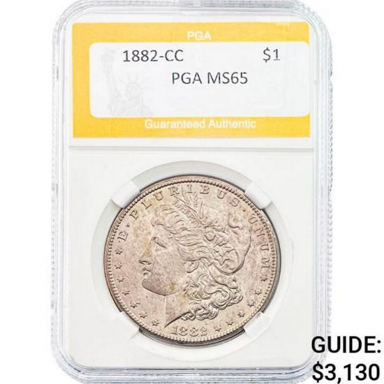 1882-CC Morgan Dollar PGA MS65
