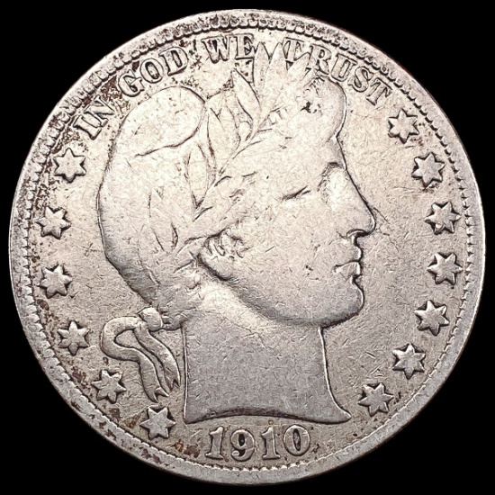1910-S Barber Half Dollar LIGHTLY CIRCULATED