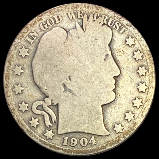 1904-S Barber Half Dollar NICELY CIRCULATED