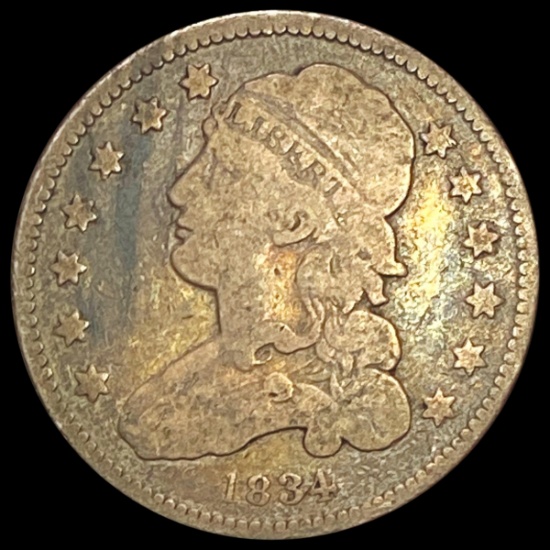 1834 Capped Bust Quarter LIGHTLY CIRCULATED