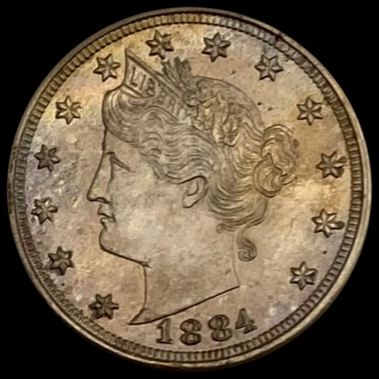 1884 Liberty Head Nickel GEM PROOF GEM PROOF