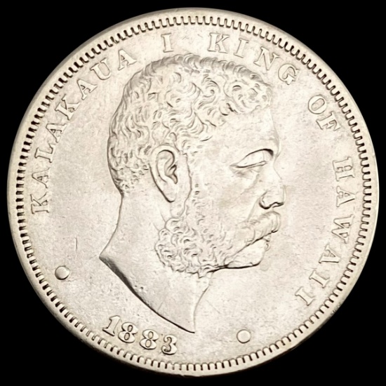 1883 Hawaii Dollar NEARLY UNCIRCULATED NEARLY UNC