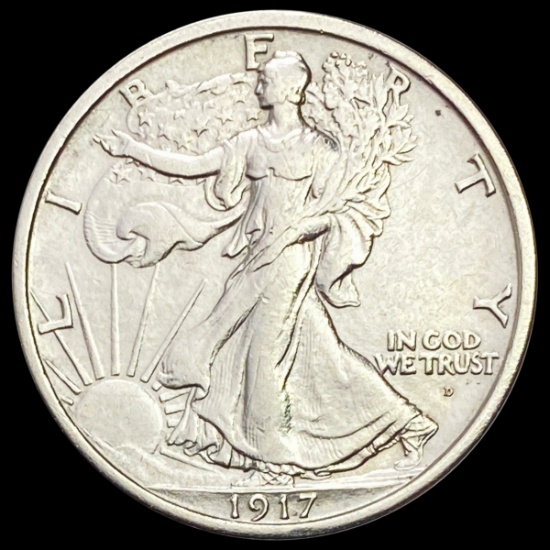 1917 Walking Liberty Half Dollar CHOICE AU