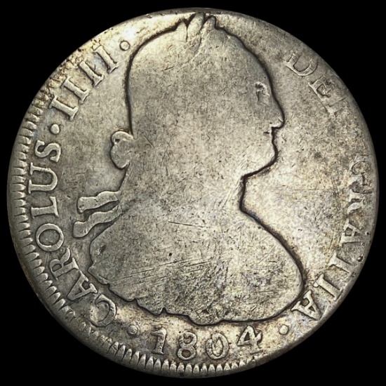 1804 Spanish 8 Reales Mexico Mint NICELY CIRCULAT