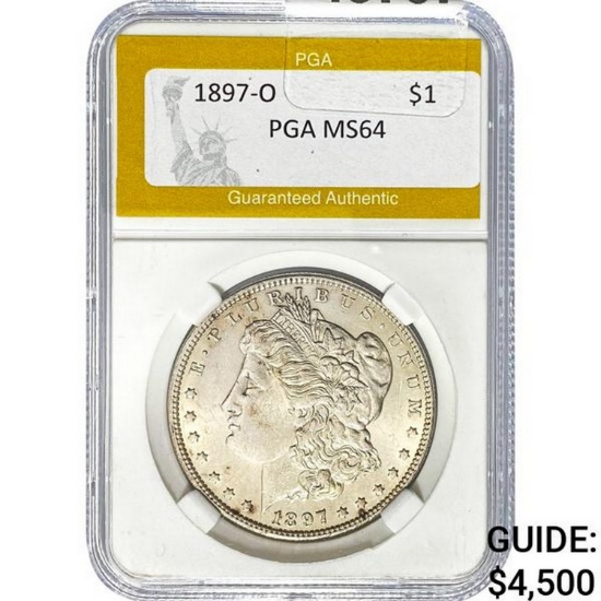 1897-O Morgan Dollar PGA MS64