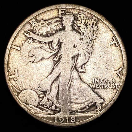 1918 Walking Liberty Half Dollar NICELY CIRCULATED