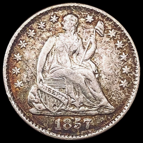 1857 Seated Liberty Half Dime LIGHTLY CIRCULATED