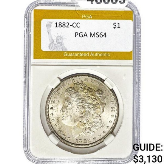 1882-CC Morgan Dollar PGA MS64