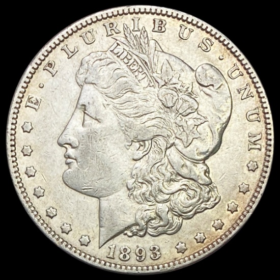 1893 Morgan Silver Dollar NEARLY UNCIRCULATED