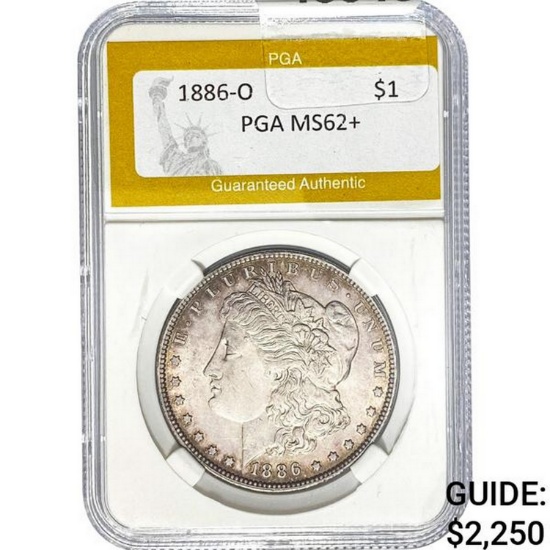 1886-O Morgan Dollar PGA MS62+