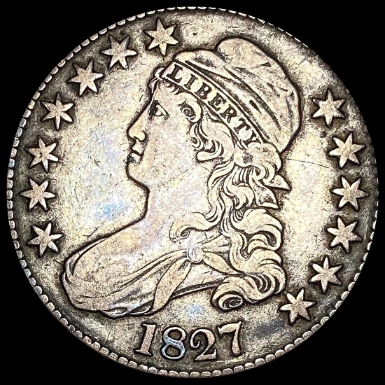 LIGHTLY CIRCULATED 1827 Capped Bust Half Dollar