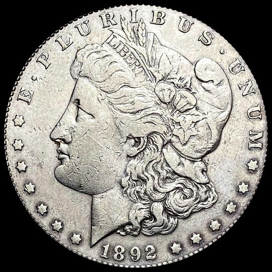 LIGHTLY CIRCULATED 1892-S Silver Morgan Dollar
