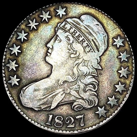 LIGHTLY CIRCULATED 1827 Capped Bust Half Dollar