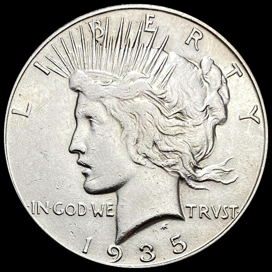 CLOSELY UNCIRCULATED 1935-S Silver Peace Dollar