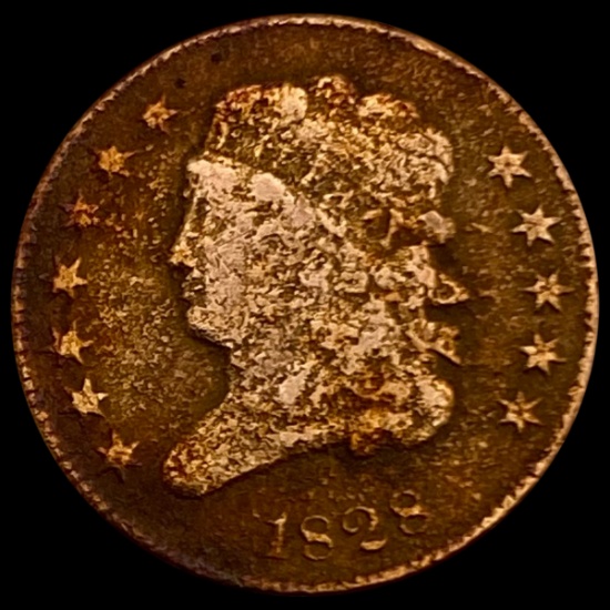 1828 Classic Head Half Cent NICELY CIRCULATED NIC